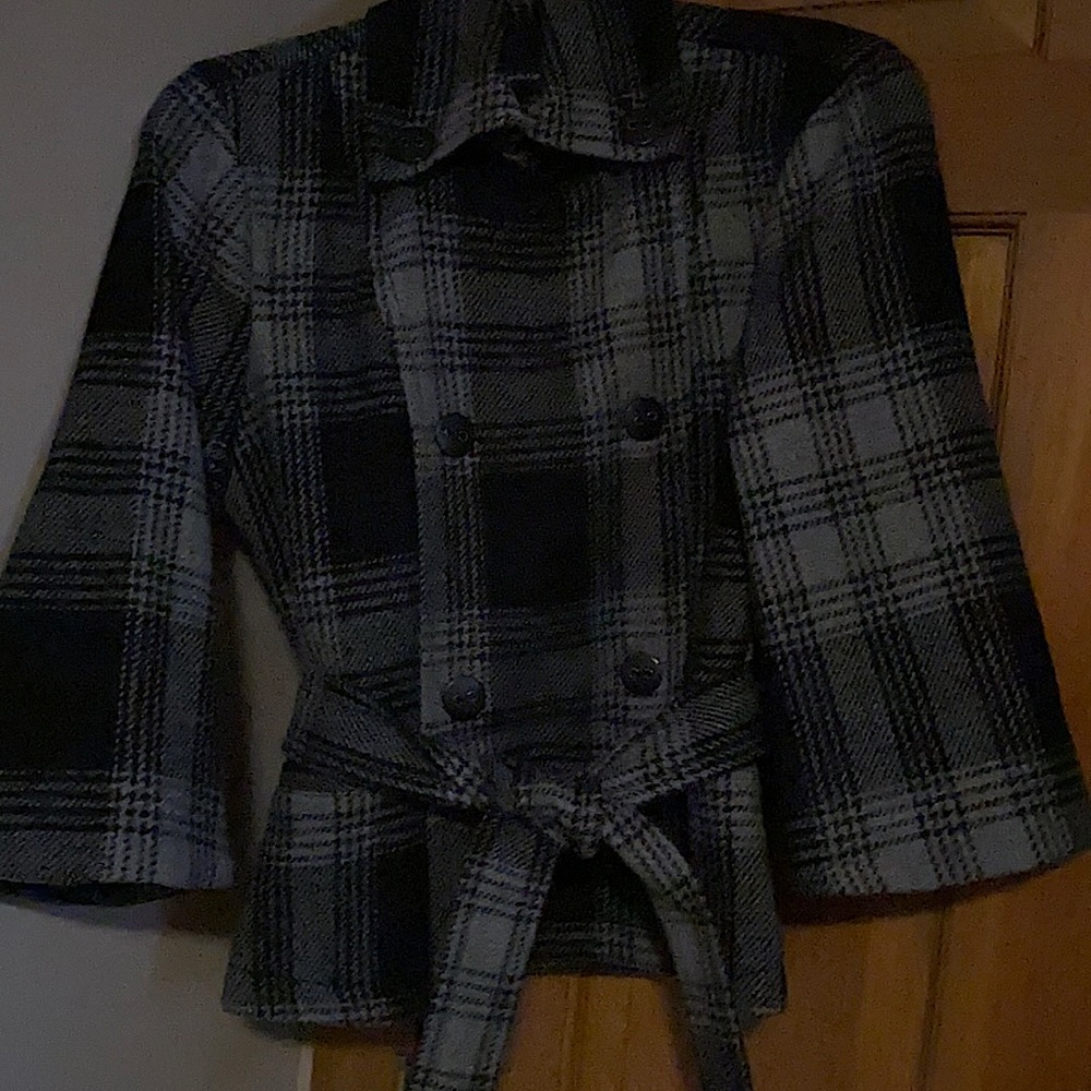 Calvin Klein Black/Grey Wool Jaxket